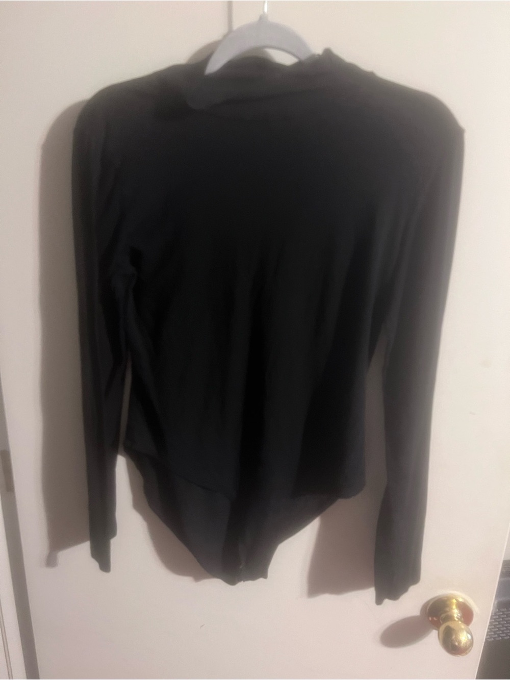 Classic Black Long-Sleeve Women's Bodysuit